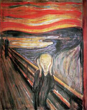 The Scream. Eduard Munch. 1863-1944. Click to visit Munch Museum.